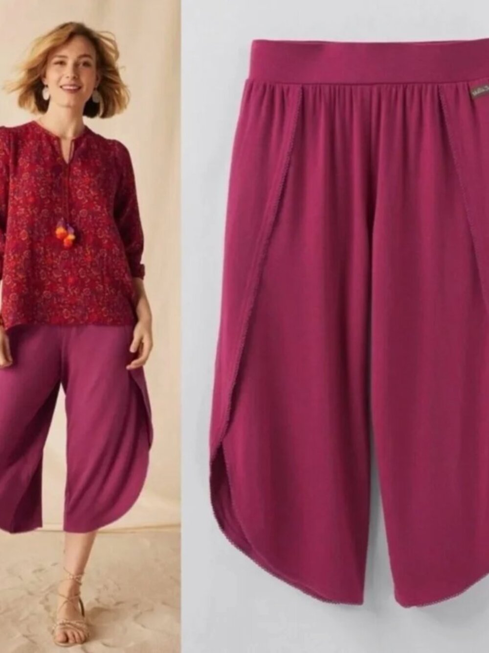 *Matilda Jane* Tulip Fuschia/Magenta Capris/Gauchos - size XS
